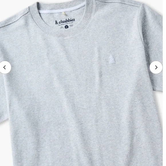 NWT Chubbies The Basic Oversized Tee - Size S, Mid Gray Heather - Picture 13 of 14